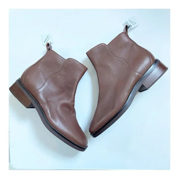 NEW Cole Haan River Waterproof Pebbled Leather Booties size 10 - Picture 5 of 13